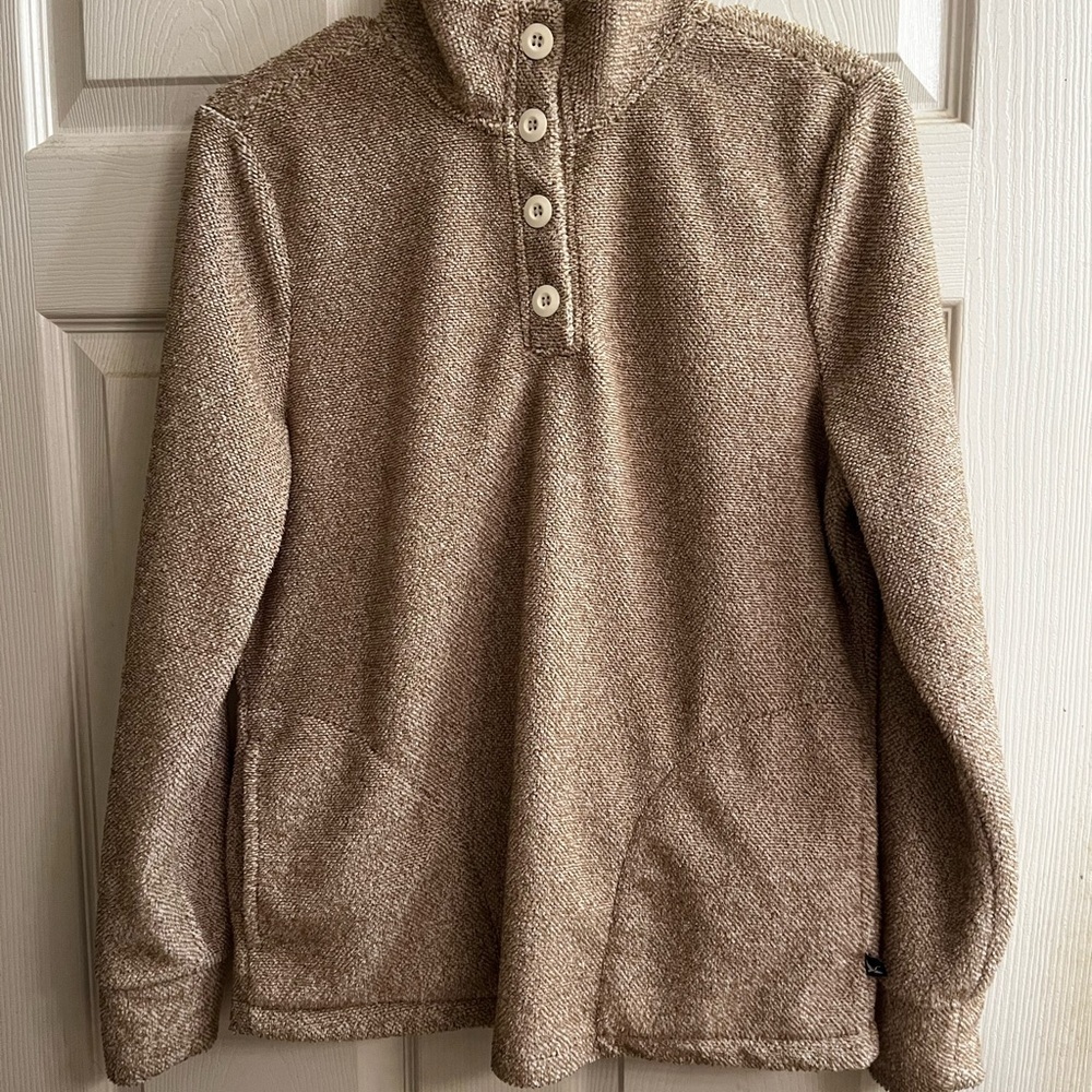 EDDIE BAUER~TAN TOP~RUNS BIG